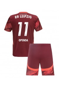 Fotbalové Dres RB Leipzig Lois Openda #11 Dětské Venkovní Oblečení 2024-25 Krátký Rukáv (+ trenýrky)